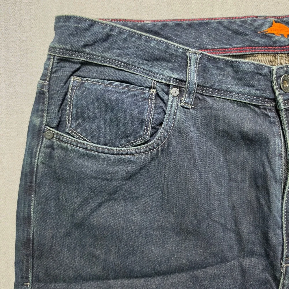 Tommy Bahama Jeans Men 38x30 Dark Wash Straight Leg Denim Pants